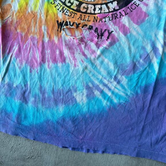Vintage thrashed* Ben & Jerry’s tie dye graphic t shirt - Picture 4 of 11